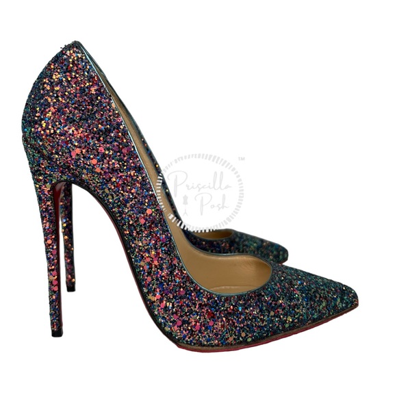 Christian Louboutin So Kate 120 Heels Dragonfly Blue Size 37 - Picture 4 of 17